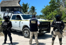 police vehicle and personnel.