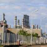The Olmeca refinery seen at a distance