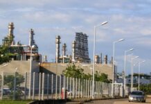 The Olmeca refinery seen at a distance