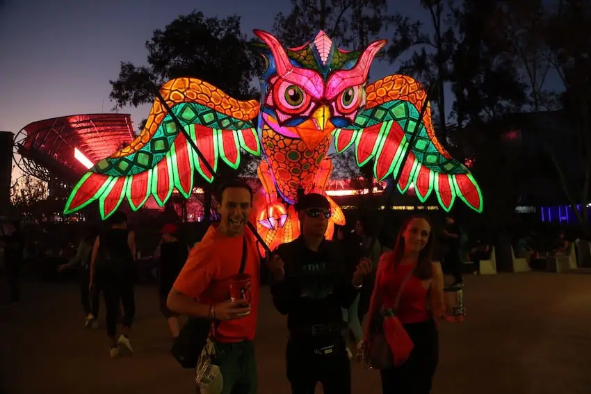 alebrije with music concert revelers