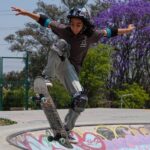 A child at a skatepark in Zapopan