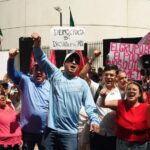 Protesters demanding freedom of expression in Mexico