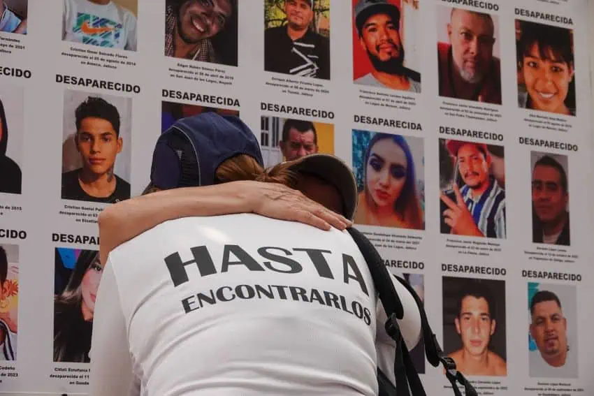 Searching mothers gather on a Mother's Day protest for justice for the Mexico's disappeared