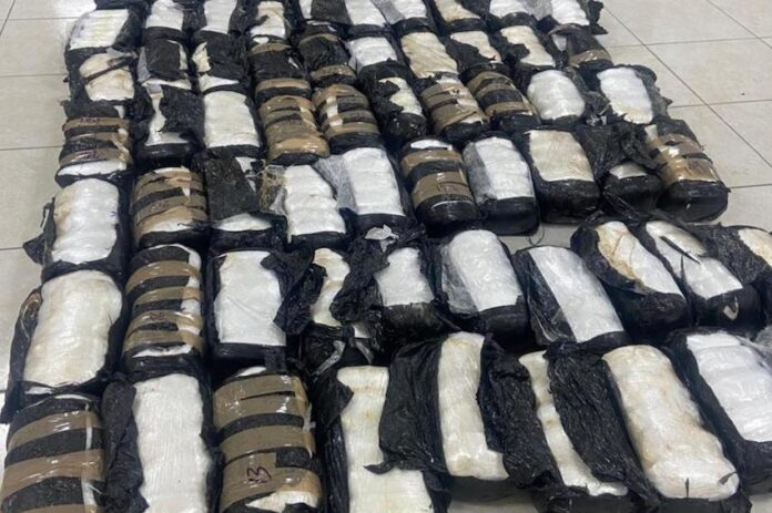 A drug bust in Janos, Chihuahua, resulted in the seizure of 100 packages containing nearly 500 kilograms of methamphetamine.