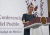 Sheinbaum at her morning press conference