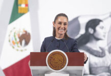 Sheinbaum at her morning press conference