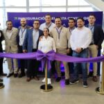 Membes of the ODATA team and local officials celebrate the opening of a new data center in Queretéro.