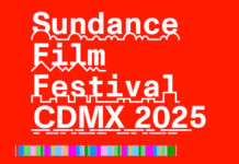 Informative text with logo about Sundance Festival in CDMX.