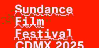 Informative text with logo about Sundance Festival in CDMX.