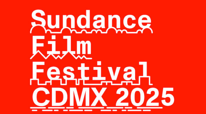 Informative text with logo about Sundance Festival in CDMX.