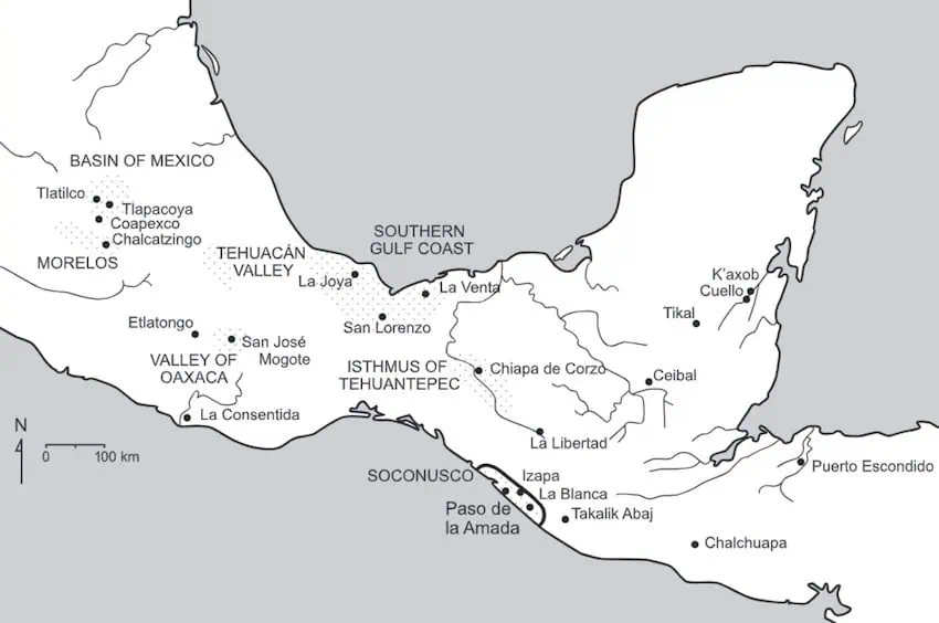 A map of mesoamerican civilizations