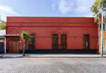 A red house in Mexico City