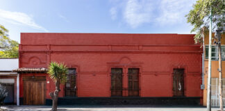A red house in Mexico City