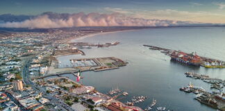 A Mexican oceanside town in Baja California