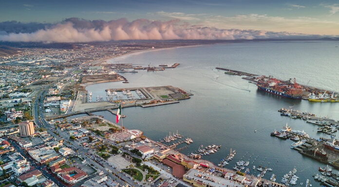 A Mexican oceanside town in Baja California
