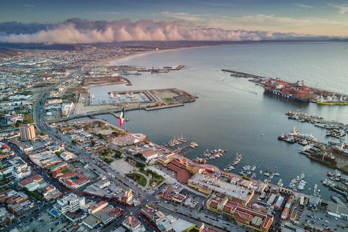 A Mexican oceanside town in Baja California