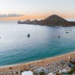 A sunrise over Cabo San Lucas