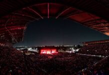 stadium at night