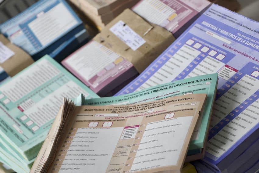judicial vote ballots