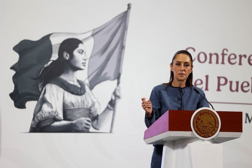 Mexico's president lamented the violent confrontations between protesters and U.S. security forces in Los Angeles, but extended her support to Mexicans affected by immigration raids.