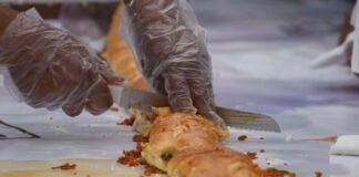 massive torta de chorizo