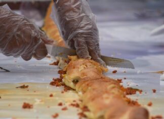 massive torta de chorizo