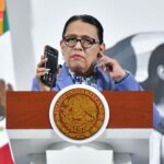 On her second day at the mañanera podium, Interior Minister Rosa Icela Rodríguez coordinated a call from the Civil Protection Minister about Tropical Storm Erick, which is quickly strengthening off the coast of Guerrero.