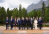 At the G7, Sheinbaum appeared between French President Macron and Australian Prime Minister Anthony Albanese in an official leaders' photo.