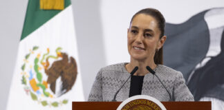 Claudia Sheinbaum at her morning press conference