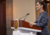 Sheinbaum at her morning press conference