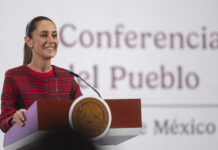 President Claudia Sheinbaum at her morning press conference