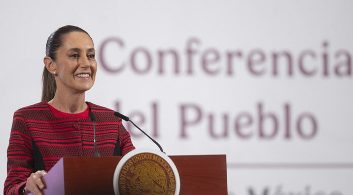 President Claudia Sheinbaum at her morning press conference