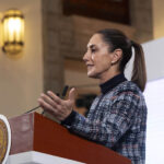 President Sheinbaum at her Thursday morning mañanera press conference