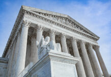 The facade of the US Supreme Court