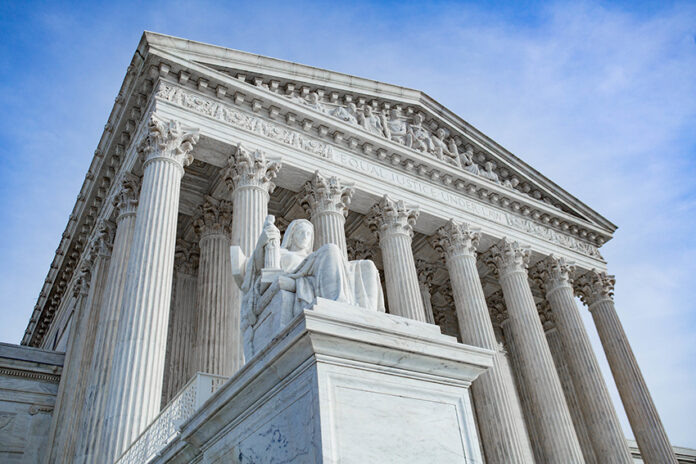 The facade of the US Supreme Court