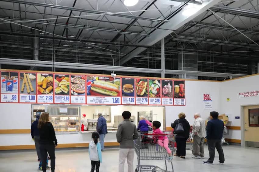 A Costco food court