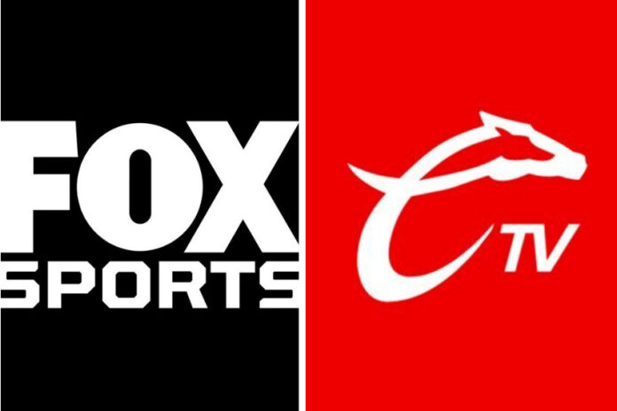 logos of Fox and Caliente