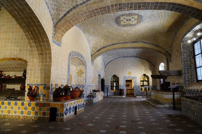 Kitchen of the ex convent of Santa Rosa successful Puebla