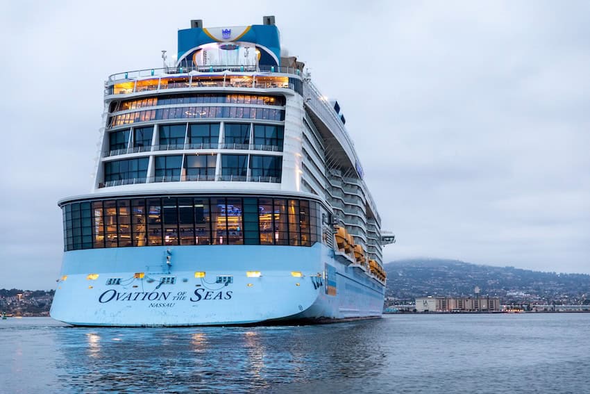 cruise ship on the water