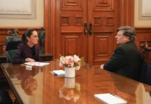 Sheinbaum and Landau meet in the National Palace