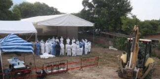 mass grave near Jojutla, Morelos