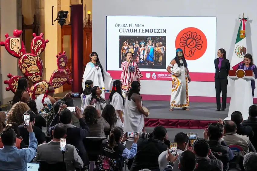 costumed actors on stage