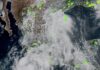At 9 a.m. on Monday, Flossie was centered about 160 miles (255 kilometers) south of Zihuatanejo, Guerrero, and was moving parallel to Mexico's southwestern coastline at 10 mph (16 kph).