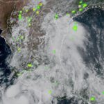 At 9 a.m. on Monday, Flossie was centered about 160 miles (255 kilometers) south of Zihuatanejo, Guerrero, and was moving parallel to Mexico's southwestern coastline at 10 mph (16 kph).