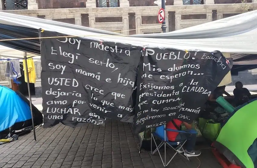 wrpds on cloth at a protest