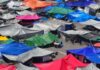 Multicolored tents in the Zócalo
