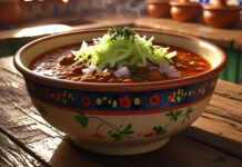 A bowl of pozole