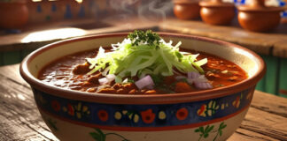 A bowl of pozole