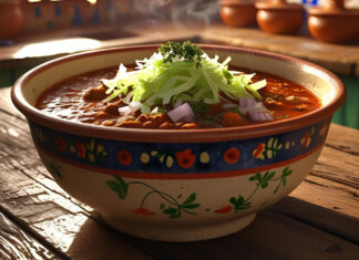 A bowl of pozole