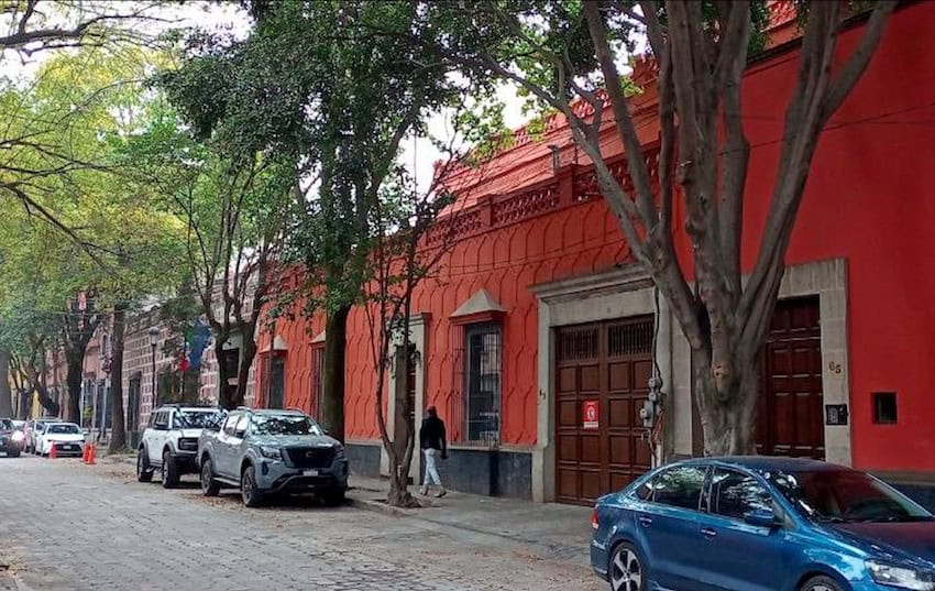 Calle Francisco Sosa in Coyoacan, Mexico City